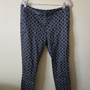 Amanda & Chelsea Black and White Geometric Pants